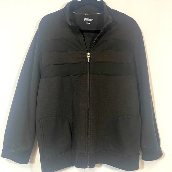 Pacer Black Zip Up Fleece size Large - Picture 1 of 3